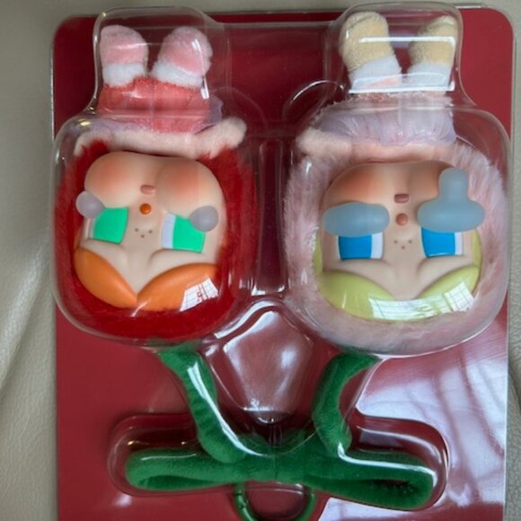 Popmart Crying For Love Vinyl Hanging Plush Love You Cherry New and Authentic - Picture 2 of 4